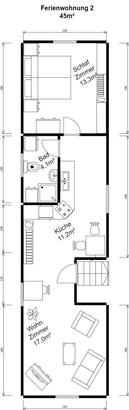 Ferienwohnung Van Den Berg Rees Chambre photo